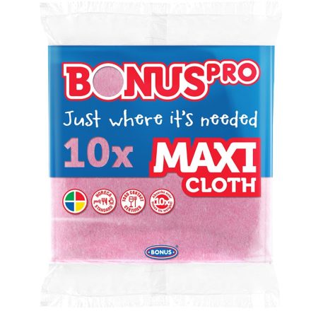 Bonus Maxi általános törlőkendő pink 10db/csomag