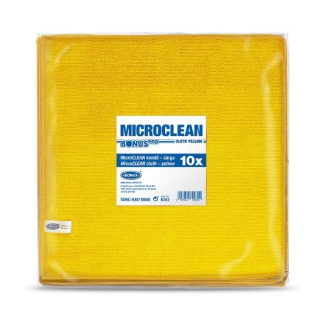 Bonus MicroClean kendő sárga 10db/csomag