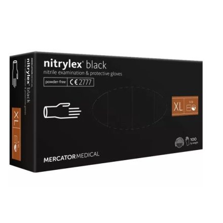 Black Nitril egyszerhanszálatos gumikesztyű XL méret