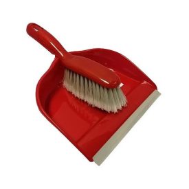 Porkefe szemeteslapáttal piros