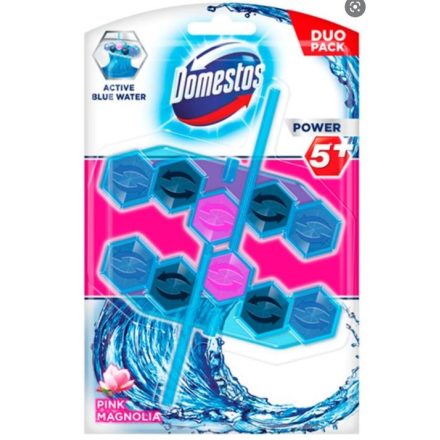 Domestos Power5 Blue Water Pink Magnolia kosaras wc tisztító rúd 2x53g