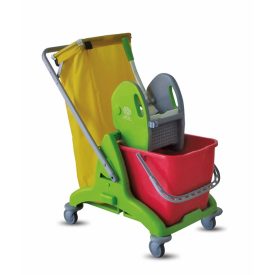 Euromop takarító kocsi, 2P, 25 literes, zöld, 7009125.09