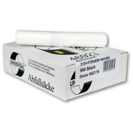   Sigron szemeteszsák 50 literes 315+315x8500mm 0,010mm fehér 500db