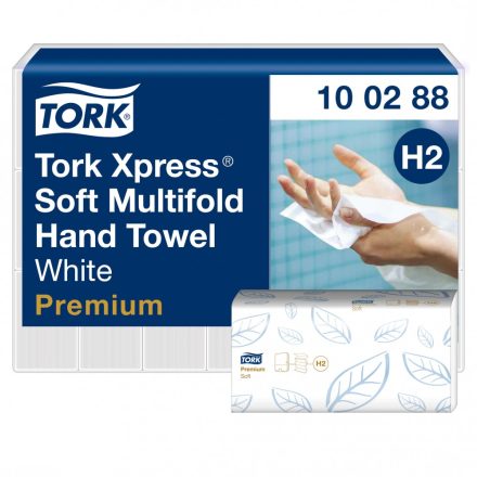 Tork Premium Xpress Multifod kéztörlő, soft H2 2 r, fehér, 21x110lap SCA100288