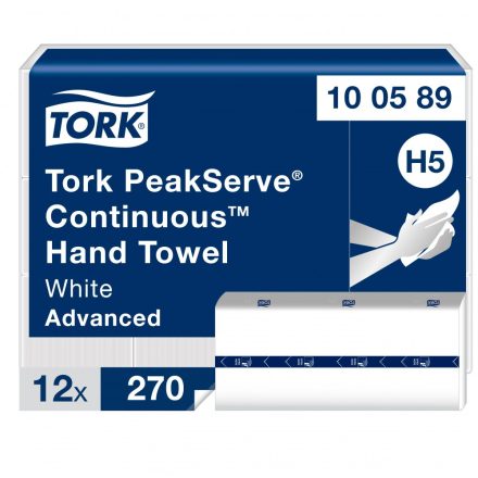 Tork PeakServe folyamatos adagolású kéztörlőpapír H5 1r, fehér, SCA100589