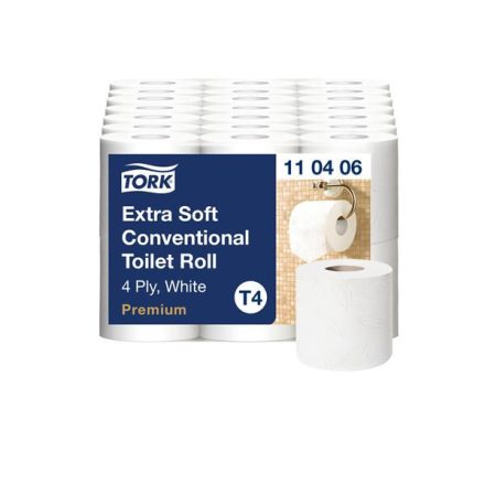 Tork Premium kistekercses WC papír, extra soft T4 4 rétegű, fehér, 7x6 (18,8m) SCA110406
