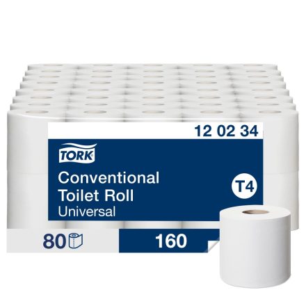 Tork Universal kistekercses WC papír T4 2 rétegű, fehér, 80x(17,5 m) SCA120234