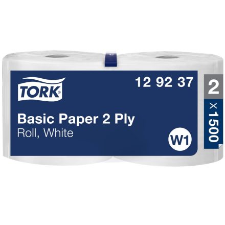 Tork általános papír 2 rétegű, tekercses W1 2r, fehér, 2x510m SCA129237 *kifutó termék