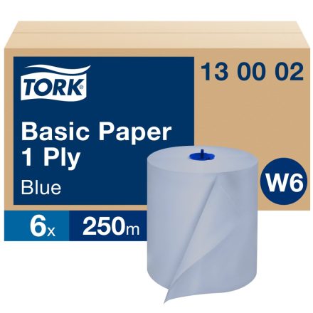 Tork általános papír, W6 1r, kék, 250m SCA130002