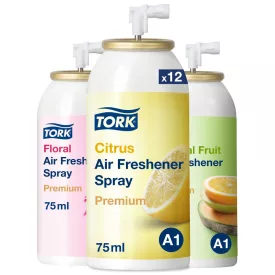   Tork Premium aerosol utántöltő A1 virág, gyümölcs, citrus mix 12 x 75ml SCA236056
