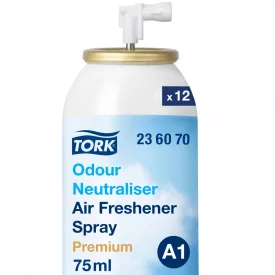   Tork szagsemlegesítő illatosító spray A1 Premium szagtalan, 12 x 75 ml SCA236070