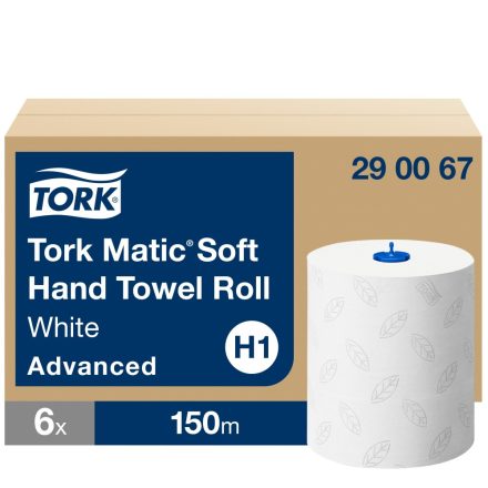 Tork Advanced Matic tekercses kéztörlő, soft H1 2 r, fehér, 6x150m SCA290067