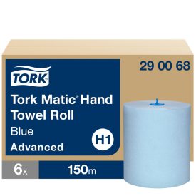   Tork Advanced Matic tekercses kéztörlő H1 2 rétegű, kék, 6x150m SCA290068