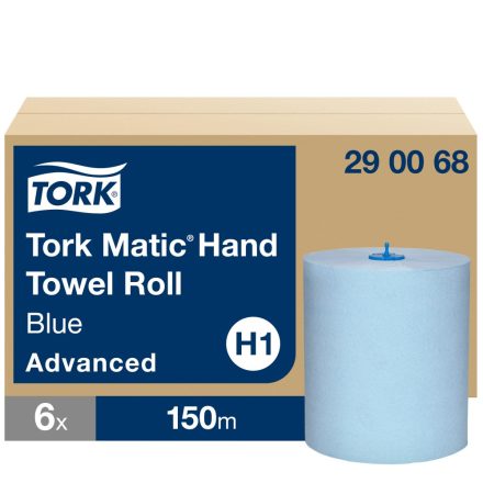 Tork Advanced Matic tekercses kéztörlő H1 2 rétegű, kék, 6x150m SCA290068