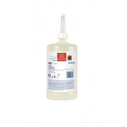 Tork Premium kézfertőtlenítő folyékony szappan S1 színtelen, 1 liter SCA409801