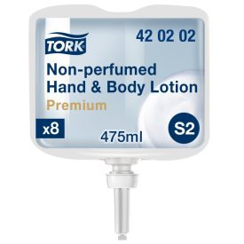   Tork Premium illatmentes, kéz- és testápoló S2 fehér, 475ml SCA420202