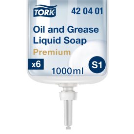   Tork Premium olaj és zsíroldó folyékonyipari szappan S1 színtelen, 1 liter SCA420401