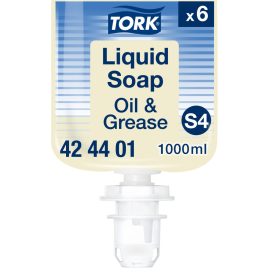   Tork olaj- és zsíroldó folyékony ipari szappan, S4 átlátszó, 1 liter SCA424401