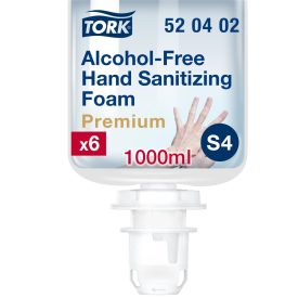   Tork alkoholmentes kézfertőtlenítő hab, biocid, S4 színtelen, 1 liter SCA520402