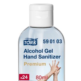   Tork Premium alkoholos kézfertőtlenítő gél, biocid, zsebpalack, színtelen, 80 ml SCA590103