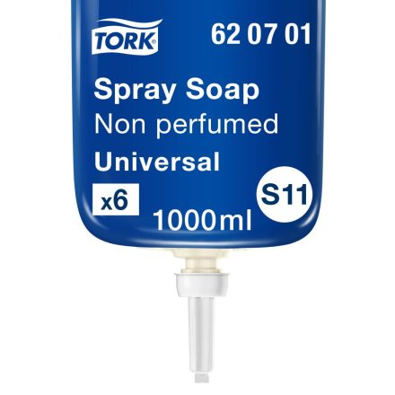 Tork Universal spray szappan, illatmentes, S1 halványsárga, 1 liter SCA620701