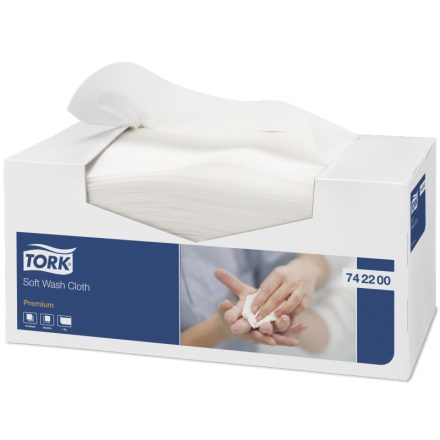 Tork Soft mosdatókendő Premium fehér, 30x32 cm, 135 m SCA742200