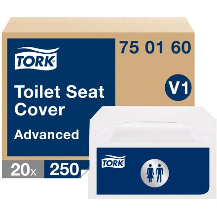 Tork Advanced WC ülőke takaró V1 1 rétegű, fehér, 20x250lap SCA750160
