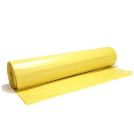 Szemeteszsák 70x110 cm 0.04 mm, 130 liter, 10 db sárga